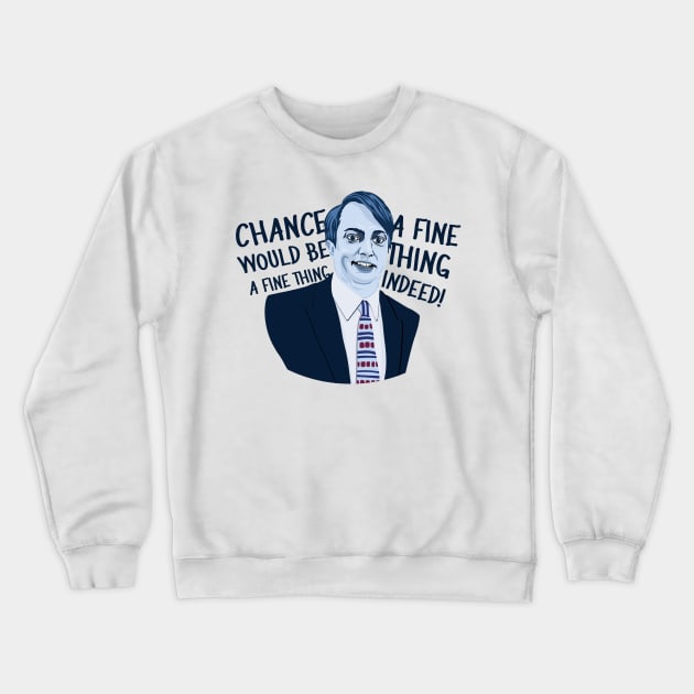 Peep Show Mark Corrigan Quote Crewneck Sweatshirt by Phil Shelly Creative